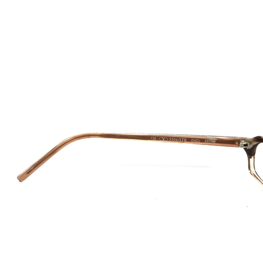 Valentino Eyeglasses Frames 5504/STR 0NDJ Striped Brown Crystals 49-16-135